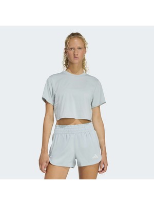 Adidas Climacool Power Training Grafik Kadın Yeşil Antrenman T-Shirt.-