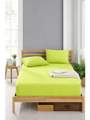 Pamuklu Yastıklı Lastikli Çarşaf Tek Kişilik