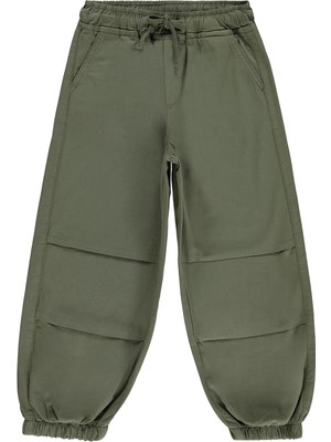 Civil Boys Paçası Lastikli 6-9 Yaş Pantolon - Haki 9-10 Yaş