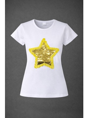 Dıgıl Kids Yıldız Motifli Kız Çocuk T-Shirt