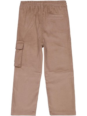Civil Boys Kargo Cepli Kadife 10-13 Yaş Pantolon - Bej 11-12 Yaş