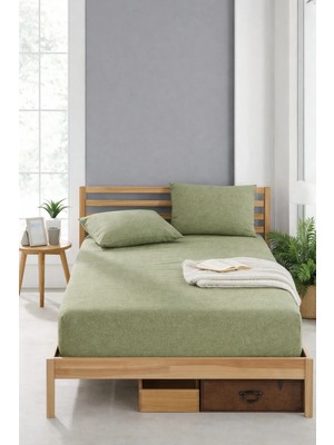 Pamuklu Yastıklı Lastikli Çarşaf Tek Kişilik