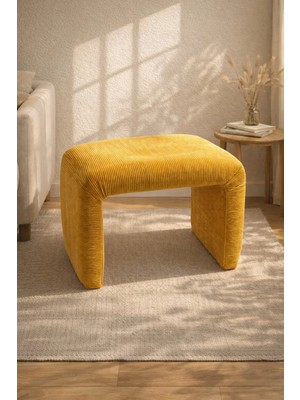 S Home Design Concept Penolope U Fitilli Puf, Sarı