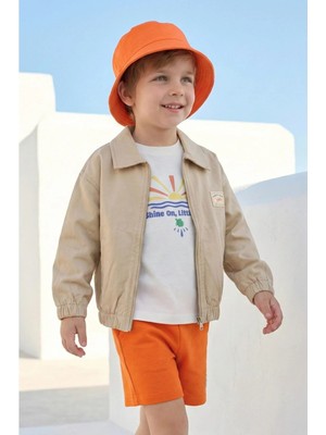 Zeyland Erkek Çocuk Gabardin Ceket - Taş Rengi