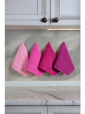 DNZGÜLCAN Lera 4'lü 30X50 Havlu Seti El Yüz Mutfak Havlusu | %100 Pamuk - Hızlı Kuruyan - Yumuşak