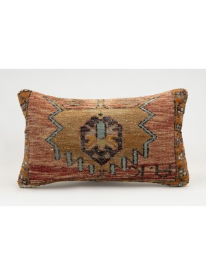 Kilim Wholesale El Yapımı Kilimden Yapılmış Vintage Kırlent Kılıfı, Yün, 30X50 cm