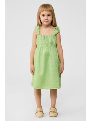 Tyess Bg Store Kız Çocuk Yeşil Elbise