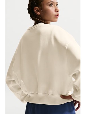 Nike Sportswear Club Fleece  Kız Çocuk Bol Kesim Bisiklet Yaka Sweatshirt