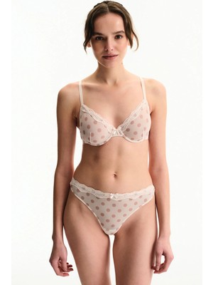 Penti Krema Pembesi Mesh Balenli Sütyen