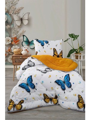 Premium Çift Taraflı Welsoft Yorgan Seti Özel Çantalı Tek Kişilik 50X70 Yastık Kılıfı