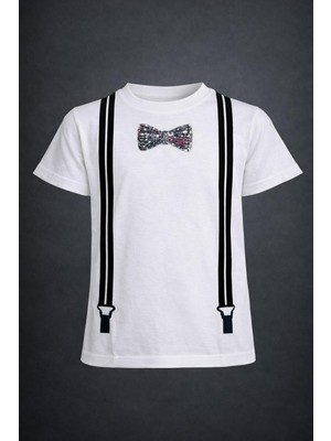 Dıgıl Kids Askı Papyan Detaylı Çocuk T-Shirt