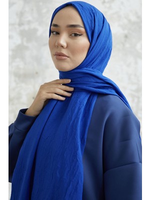 inStyle Levi Bambu Kraş Şal - Saks Mavisi