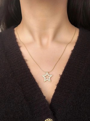 Aurah Taşlı Yıldız Kolye