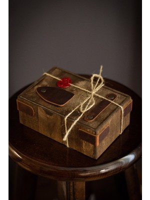 Hi Leather Kişiye Özel Hediyelik Mühürlü Ahşap Kutu Hediyelik Ahşap Kutu Isim Yazılabilir