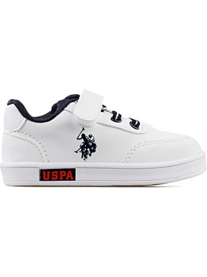 U.S. Polo Assn. Cameron 2fx Beyaz Bebek Ayakkabı Düz Tabanlı Rahat Kullanım İçin