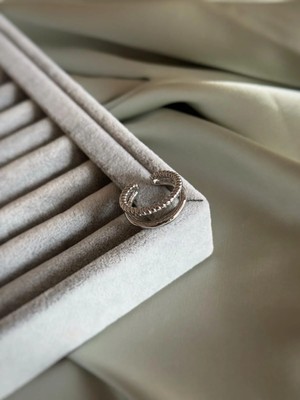 Aurah Silver Şerit Earcuff