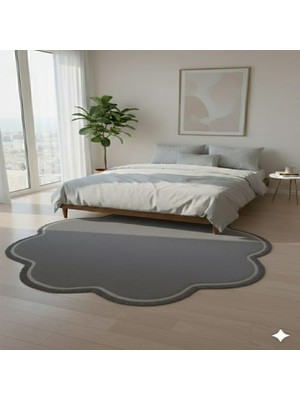 Altun Carpet Modern Düz Saçaklı Pelüş Papatya Kaymaz Taban HALI12ML Hav Yüksekliği  Var 2  Cmkalınlık