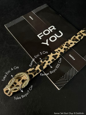 Fiori 3cm Yılan Tokalı Kadın Pantolon Kemeri, Ceket Kemeri, Elbise Kemeri, Gömlek Kemeri