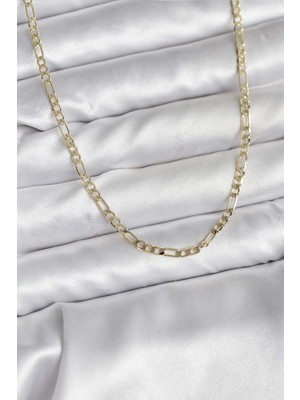 Ebijuteri Gold Renk Kuşgözü Zincir Model Pirinç Kadın Kolye