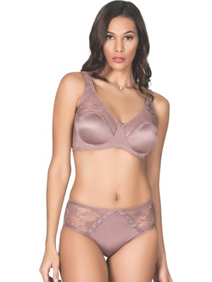 İlkyaz Fashion Ieg™ Soft Kaplı Dantel Geniş Askı Sütyen Takım Kadın 5035