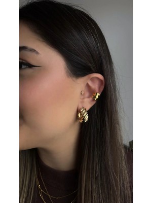 Aurah Kalın Halka Küpe