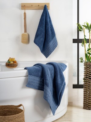 Tekstil Stokları Yüksek Su Emici Microcotton Iplik 1 Adet 50X90CM 1 Adet 70X140 cm Havlu Seti