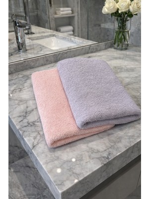 Tekstil Stokları Pamuklu 70X140 cm 2'li Banyo Havlusu