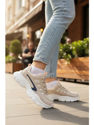Enoch Kadın Spor Ayakkabı Çok Katmanlı Dinamik Saya ve Yüksek Tabanlı Comfort Şehir Sneaker