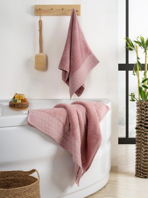 Tekstil Stokları Yüksek Su Emici Microcotton Iplik 1 Adet 50X90CM 1 Adet 70X140 cm Havlu Seti