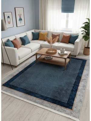 Brillant Hasır Görünümlü Bordürlü Lateks Taban Halı