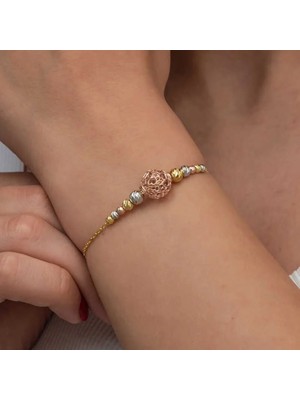 Özcömert Silver Gümüş Renkli Top Dorika Kadın Bileklik