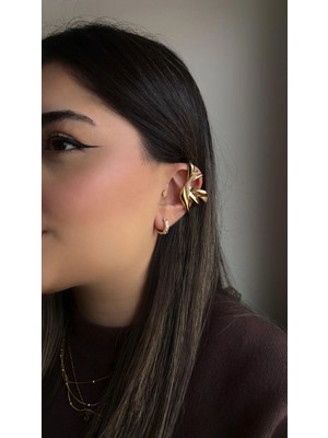 Aurah Işıltı Kıvrım Earcuff