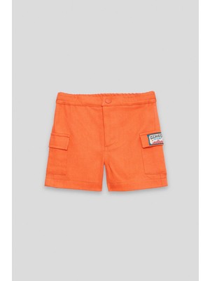 GB Baby Bg Store Erkek Bebek Turuncu Şort Normal Kalıp ile Günlük Kullanım İçin Rahat