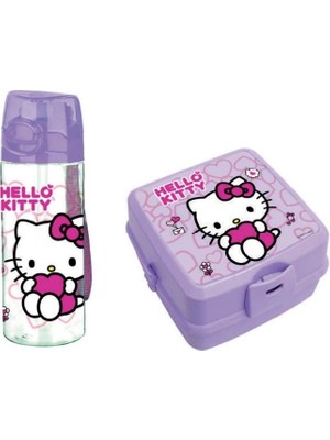 Wiggle Hello Kitty 500ML Plastik Matara ve Beslenme Kabı