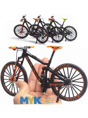 MYK Hediye ve Sanat Atölyesi Metal Bisiklet Modeli 1:8 Ölçek Tüm Fonksiyonları Çalışır, Koleksiyonluk Dekoratif Tasarım