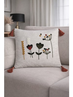 Onaltı Tekstil Punch Kırlent Kılıfı 2 Adet