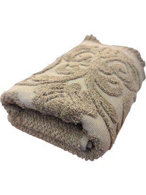 Ünsal Showroom Maxstyle Alara Jakarlı 50X90CM Havlu Kahve
