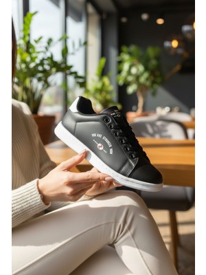 Enoch Unisex Spor Ayakkabı Grafik Baskı Detaylı Düz Tabanlı Günlük Sneaker