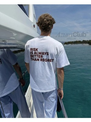 Risk Is Always Baskılı Unisex T-Shirt