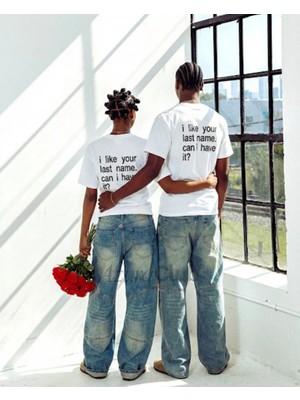 Your Last Name Baskılı Unisex T-Shirt