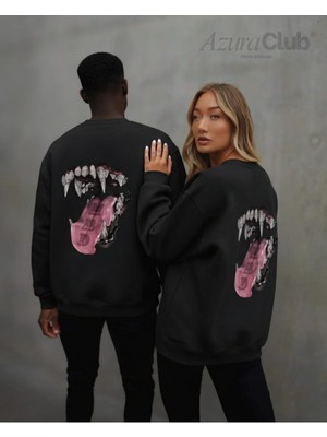 Dog Chain Baskılı Unisex Sweatshirt