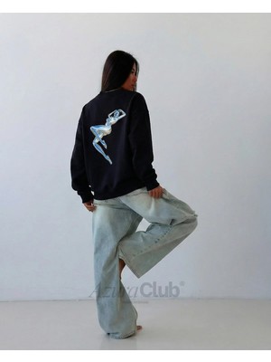 Rave Body Baskılı Unisex Sweatshirt