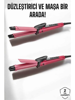 Aesco Saç Düzleştirici ve Maşa Ikili Saç Şekillendirici - Lisinya
