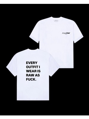 Outfit Raw Baskılı Unisex T-Shirt