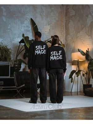 Self Made Baskılı Unisex Sweatshirt