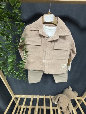 Nurcan Bebe Lucas Keten 3 Lü Takım(6-9/9-12/12-18/18-24 Ay)