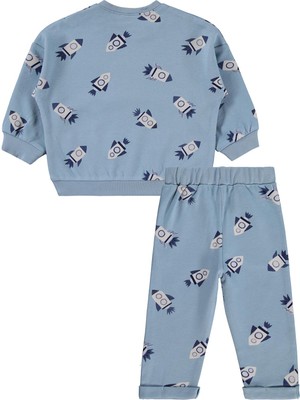 Civil Baby Roket Empirme 6-18 Ay Takım - Mavi 9-12 Ay