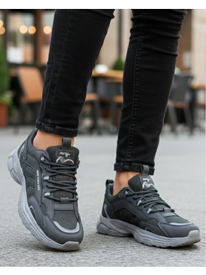 Homiro Erkek Anorak Fuspetli Spor Ayakkabı - Füme