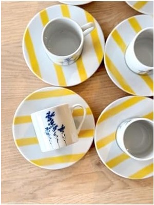 Skygo Girye Desen4 6 Kişilik 12 Parça Kahve Fincanı 90CC 04PPO000644