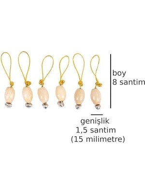 Skygo Bebek Yılbaşı Ağaç Süs Hobi Zilli Ağaç Boncuk Çok Amaçlı Etkinlik Doğum Günü Zil Dekoratif Süsü Hediye 6 Adet Set